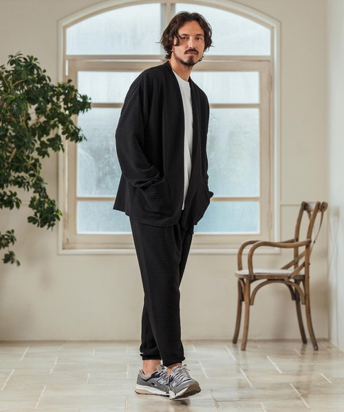 Magine(マージン)の「mp13234- Deformed Knitting Jacquard Tapered Pants ジャガードテーパードパンツ(その他パンツ・メンズ・チャコールグレー/ブラック/ミックスグレー・44/46/48)」の9枚目の写真