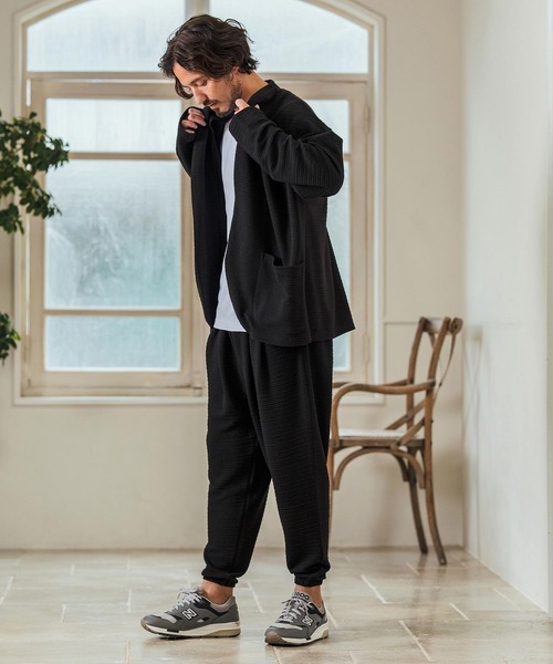 Magine(マージン)の「mp13234- Deformed Knitting Jacquard Tapered Pants ジャガードテーパードパンツ(その他パンツ・メンズ・チャコールグレー/ブラック/ミックスグレー・44/46/48)」の10枚目の写真