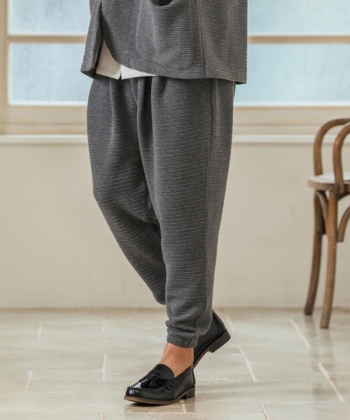 Magine(マージン)の「mp13234- Deformed Knitting Jacquard Tapered Pants ジャガードテーパードパンツ(その他パンツ・メンズ・チャコールグレー/ブラック/ミックスグレー・44/46/48)」の12枚目の写真