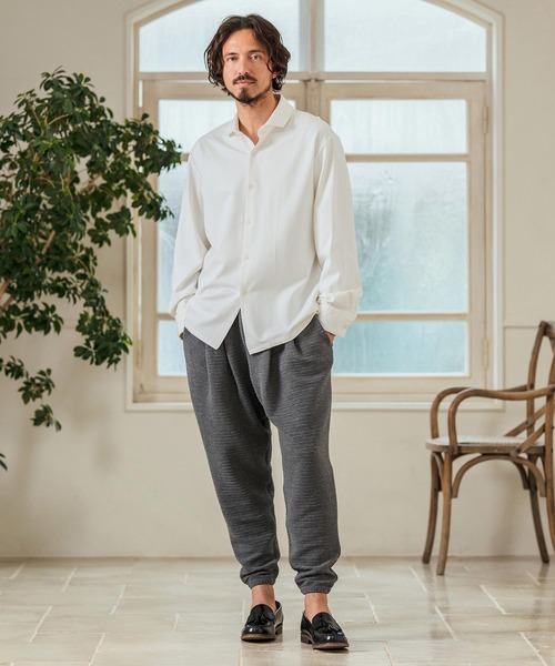 Magine(マージン)の「mp13234- Deformed Knitting Jacquard Tapered Pants ジャガードテーパードパンツ(その他パンツ・メンズ・チャコールグレー/ブラック/ミックスグレー・44/46/48)」の15枚目の写真