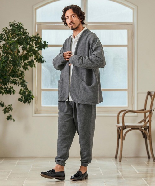 Magine(マージン)の「mp13234- Deformed Knitting Jacquard Tapered Pants ジャガードテーパードパンツ(その他パンツ・メンズ・チャコールグレー/ブラック/ミックスグレー・44/46/48)」の16枚目の写真