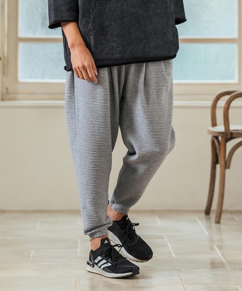 Magine(マージン)の「mp13234- Deformed Knitting Jacquard Tapered Pants ジャガードテーパードパンツ(その他パンツ・メンズ・チャコールグレー/ブラック/ミックスグレー・44/46/48)」の19枚目の写真