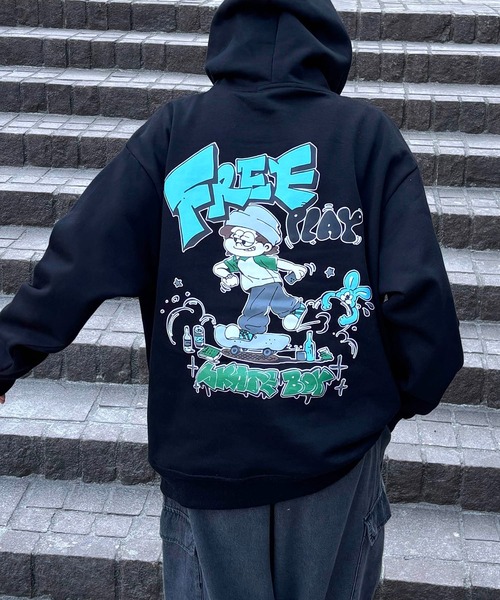 Bboyパーカー west side ジョルノさん専用 24-25 ELECTRIC エレクトリック パーカー フード ICON LOGO HOOD