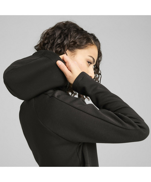 PUMA（プーマ）の「PUMA プーマ ウィメンズ エヴォストライプ フルジップ フーディDK（パーカー・レディース・ブラック/ブルー系その他・LARGE/MEDIUM/X-LARGE/SMALL）」の9枚目の写真