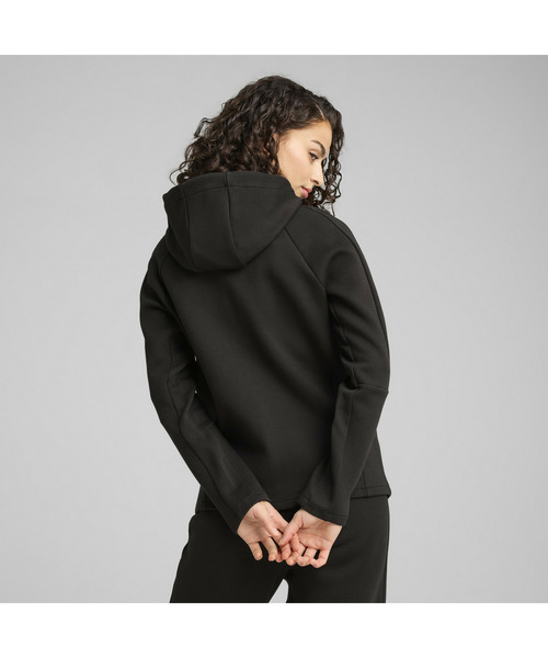 PUMA（プーマ）の「PUMA プーマ ウィメンズ エヴォストライプ フルジップ フーディDK（パーカー・レディース・ブラック/ブルー系その他・LARGE/MEDIUM/X-LARGE/SMALL）」の10枚目の写真