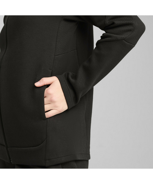 PUMA（プーマ）の「PUMA プーマ ウィメンズ エヴォストライプ フルジップ フーディDK（パーカー・レディース・ブラック/ブルー系その他・LARGE/MEDIUM/X-LARGE/SMALL）」の11枚目の写真