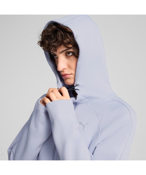 PUMA（プーマ）の「PUMA プーマ ウィメンズ エヴォストライプ フルジップ フーディDK（パーカー・レディース・ブラック/ブルー系その他・LARGE/MEDIUM/X-LARGE/SMALL）」の3枚目の写真