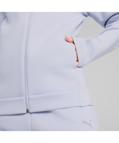 PUMA（プーマ）の「PUMA プーマ ウィメンズ エヴォストライプ フルジップ フーディDK（パーカー・レディース・ブラック/ブルー系その他・LARGE/MEDIUM/X-LARGE/SMALL）」の6枚目の写真