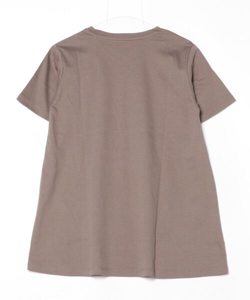 TIGORA(ティゴラ)の「ティゴラ TIGORA UVカットシルキーコットンAラインTシャツ(Tシャツ/カットソー・レディース・ブラック/ブラウン・S/M/L/XL)」の3枚目の写真