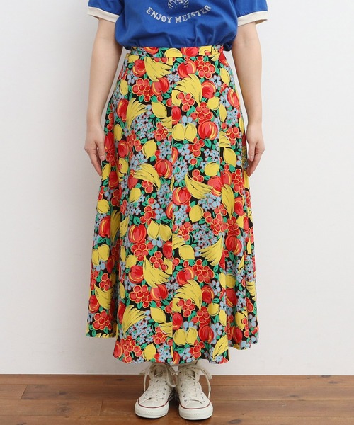 セール】フルーツ柄 レーヨンエットスカート（スカート）｜CHILD WOMAN