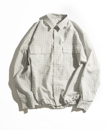 WETTEMPT(EBevg)SEERSUCKER LS CHECK SHIRT / VATbJ[LS`FbNVc(Vc/uEX)