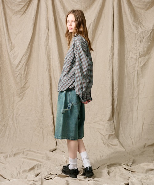 WETTEMPT(ウィテンプト)の「SEERSUCKER LS CHECK SHIRT / シアサッカーLSチェックシャツ(シャツ/ブラウス・メンズ・オフホワイト/ネイビー/ブラウン/オレンジ/ブラック・LARGE/SMALL/MEDIUM)」の19枚目の写真