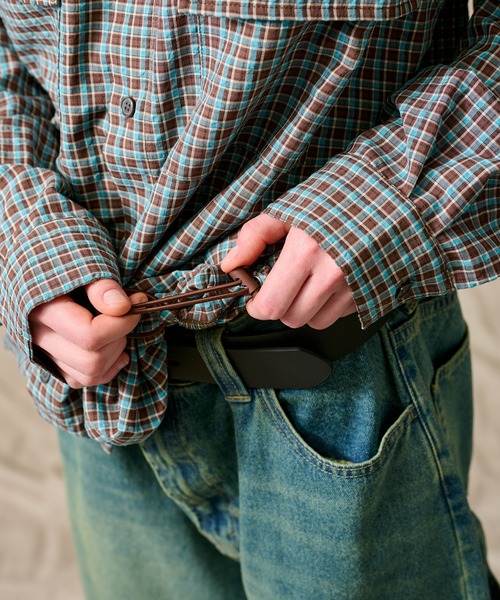 WETTEMPT(ウィテンプト)の「SEERSUCKER LS CHECK SHIRT / シアサッカーLSチェックシャツ(シャツ/ブラウス・メンズ・オフホワイト/ネイビー/ブラウン/オレンジ/ブラック・LARGE/SMALL/MEDIUM)」の22枚目の写真