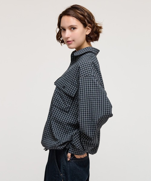 セール】SEERSUCKER LS CHECK SHIRT / シアサッカーLSチェックシャツ