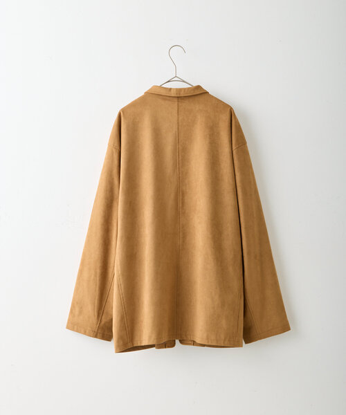 WHIMSIC(ウィムジック)の「【UNISEX/2サイズ展開】ヴィーガンスウェードレザーチャイナジャケット(その他アウター・メンズ・キャメル/ブラック/アイボリー・1/2)」の8枚目の写真