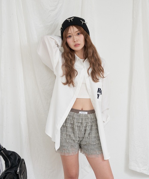 RAY CASSIN（レイカズン）の「レースフリルティアードミニスカパン（その他パンツ・レディース・グレー系その他2/ホワイト/ホワイト系その他2・FREE）」の20枚目の写真