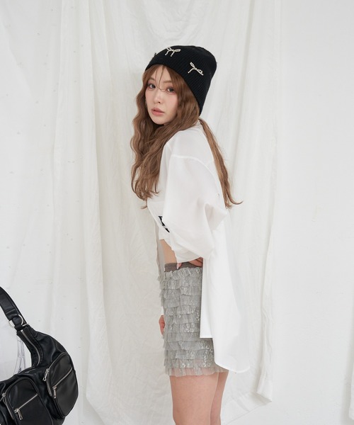 RAY CASSIN（レイカズン）の「レースフリルティアードミニスカパン（その他パンツ・レディース・グレー系その他2/ホワイト/ホワイト系その他2・FREE）」の21枚目の写真