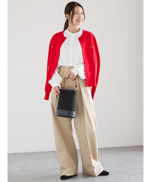 Te chichi（テチチ）の「【宮本茉由着用】タックチノパンツ（その他パンツ・レディース・オフホワイト/ベージュ・F）」の17枚目の写真