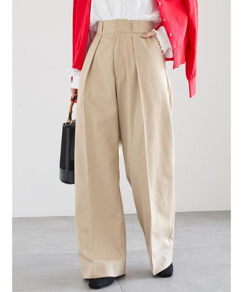 Te chichi（テチチ）の「【宮本茉由着用】タックチノパンツ（その他パンツ・レディース・オフホワイト/ベージュ・F）」の19枚目の写真