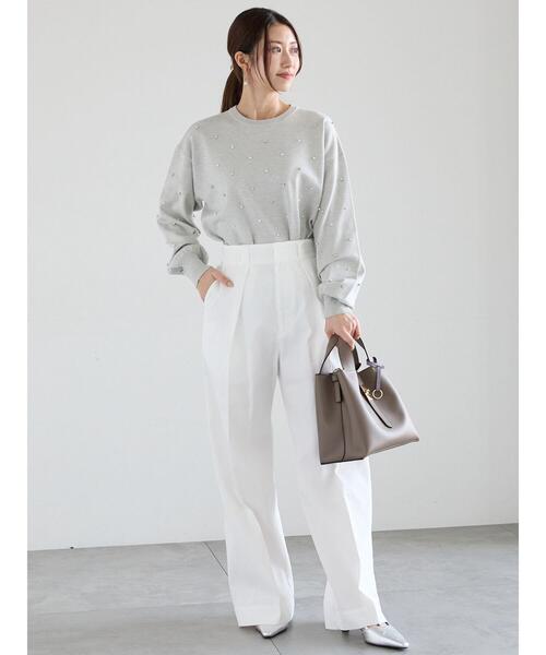 Te chichi（テチチ）の「【宮本茉由着用】タックチノパンツ（その他パンツ・レディース・オフホワイト/ベージュ・F）」の22枚目の写真