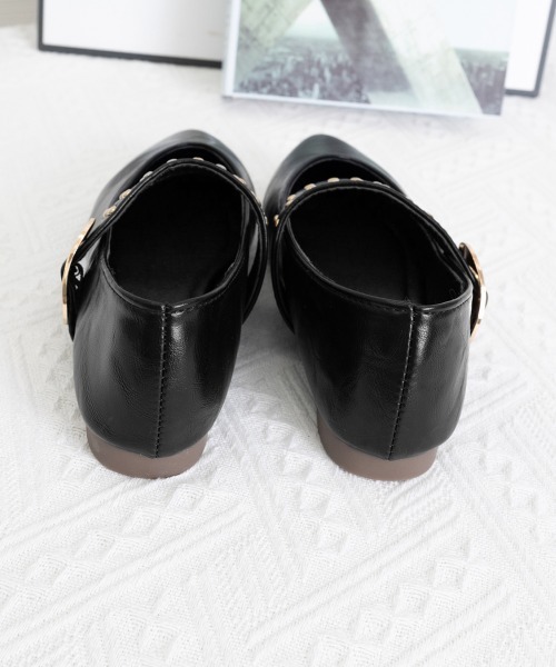 Miniministore(ミニミニストア)の「スタッズ付きメアリージェーンパンプス浅口(パンプス・レディース・ブラウン/ブラック・22.5cm/23.0cm/23.5cm/24.0cm/24.5cm)」の9枚目の写真