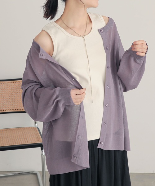 n'OrLABEL（ノアールレーベル）の「『リブタンクトップ』（タンクトップ・レディース・ブラック系その他/杢グレー/ブルー/ブラック/アイボリー・2/1）」の6枚目の写真