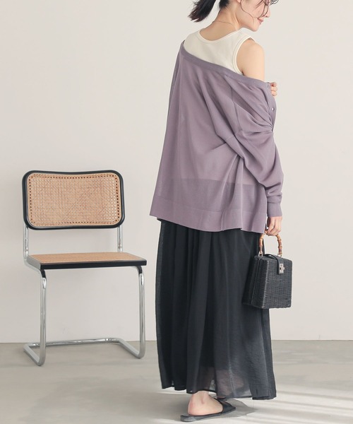 n'OrLABEL（ノアールレーベル）の「『リブタンクトップ』（タンクトップ・レディース・ブラック系その他/杢グレー/ブルー/ブラック/アイボリー・2/1）」の9枚目の写真