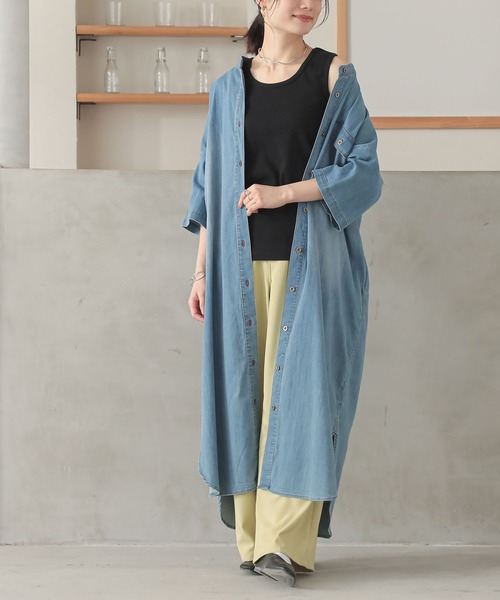 n'OrLABEL（ノアールレーベル）の「『リブタンクトップ』（タンクトップ・レディース・ブラック系その他/杢グレー/ブルー/ブラック/アイボリー・2/1）」の11枚目の写真