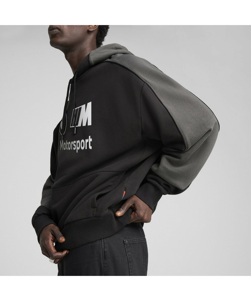 PUMA（プーマ）の「PUMA プーマ メンズ BMW MMS ライフスタイル フーディ（パーカー・メンズ・ブラック・MEDIUM/SMALL/X-SMALL/LARGE/X-LARGE）」の2枚目の写真