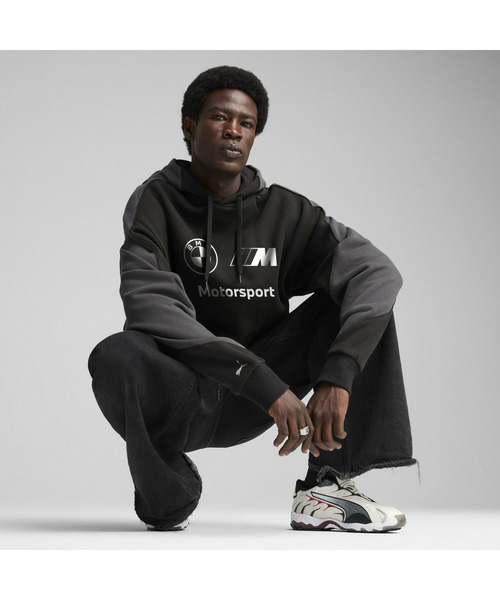 PUMA（プーマ）の「PUMA プーマ メンズ BMW MMS ライフスタイル フーディ（パーカー・メンズ・ブラック・MEDIUM/SMALL/X-SMALL/LARGE/X-LARGE）」の3枚目の写真