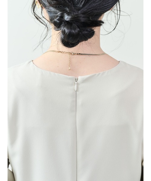 DOLLUPOOPS（ドールアップウップス）の「配色パイピングパネルフレアワンピース（ワンピース・レディース・ベージュ/ブラック・38）」の12枚目の写真