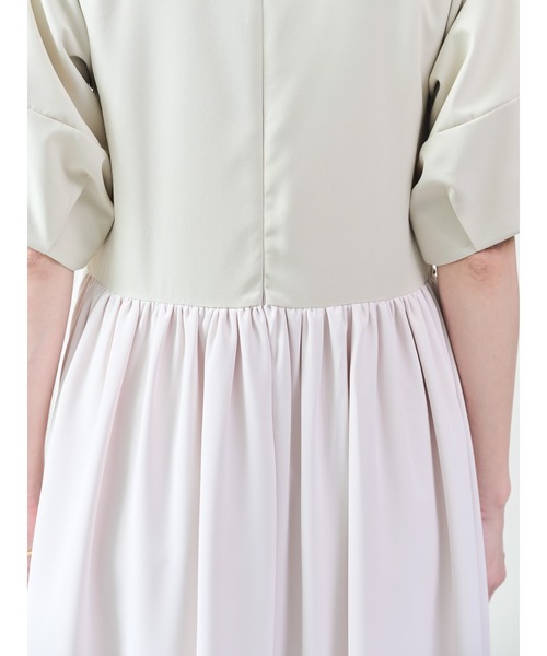 DOLLUPOOPS（ドールアップウップス）の「配色パイピングパネルフレアワンピース（ワンピース・レディース・ベージュ/ブラック・38）」の13枚目の写真