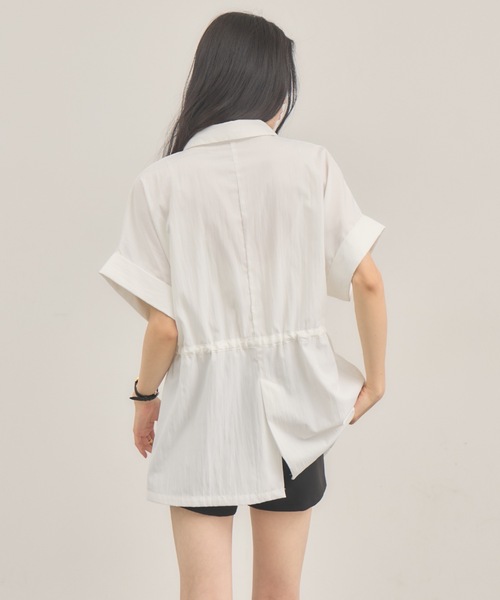 NEUNA(ヌナ)の「ウエストマークドロップブラウス(シャツ/ブラウス・レディース・サックスブルー/オフホワイト・FREE)」の18枚目の写真