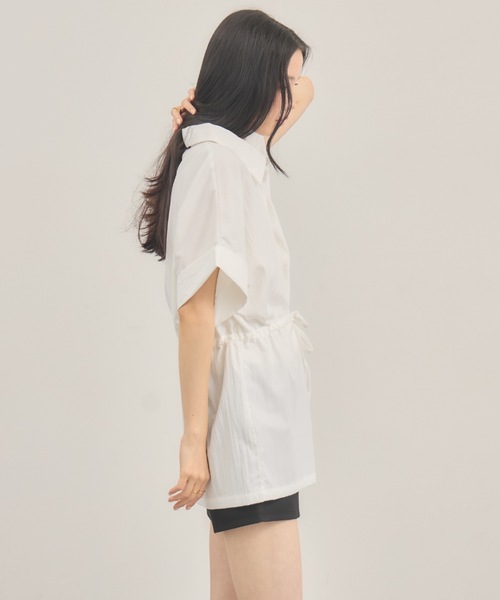 NEUNA(ヌナ)の「ウエストマークドロップブラウス(シャツ/ブラウス・レディース・サックスブルー/オフホワイト・FREE)」の16枚目の写真