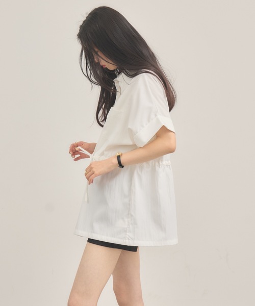 NEUNA(ヌナ)の「ウエストマークドロップブラウス(シャツ/ブラウス・レディース・サックスブルー/オフホワイト・FREE)」の17枚目の写真