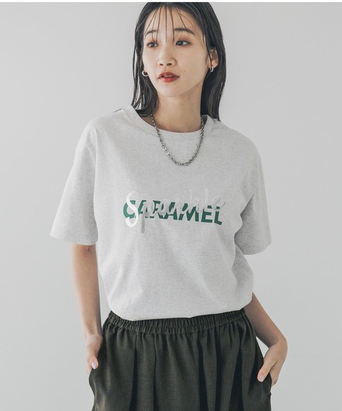 LOWRYS FARM(ローリーズファーム)の「アソートロゴTEE 288814(Tシャツ/カットソー・レディース・オフホワイト/グレー/チャコールグレー/ブルー・FREE)」の3枚目の写真