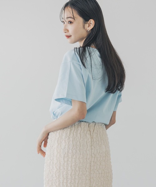 LOWRYS FARM(ローリーズファーム)の「アソートロゴTEE 288814(Tシャツ/カットソー・レディース・オフホワイト/グレー/チャコールグレー/ブルー・FREE)」の8枚目の写真