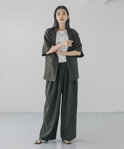 LOWRYS FARM(ローリーズファーム)の「アソートロゴTEE 288814(Tシャツ/カットソー・レディース・オフホワイト/グレー/チャコールグレー/ブルー・FREE)」の9枚目の写真