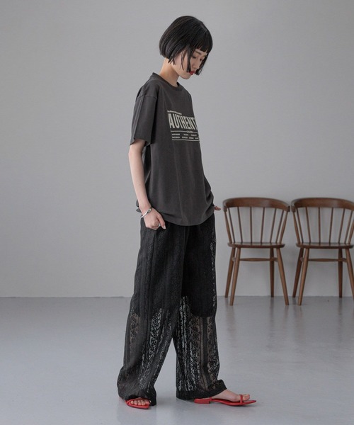 LOWRYS FARM(ローリーズファーム)の「アソートロゴTEE 288814(Tシャツ/カットソー・レディース・オフホワイト/グレー/チャコールグレー/ブルー・FREE)」の16枚目の写真