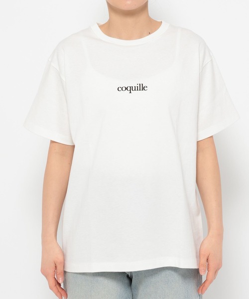 LOWRYS FARM(ローリーズファーム)の「アソートロゴTEE 288814(Tシャツ/カットソー・レディース・オフホワイト/グレー/チャコールグレー/ブルー・FREE)」の20枚目の写真