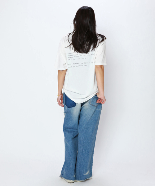 セール】*【ANINE BING/アニン ビン】WALKER TEE LYRICS（T