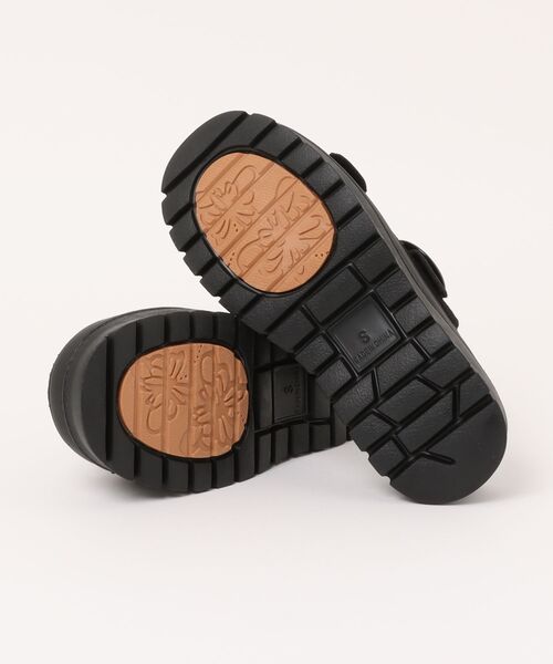 シュープラザ(シュープラザ)の「【BOUQET】軽量 厚底 ニットサンダル(サンダル・レディース・ブラック×ブラック/グレー・S/M/L/LL)」の4枚目の写真