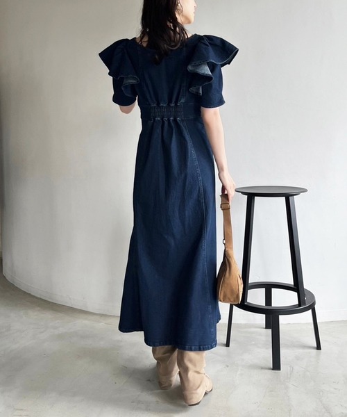 カジュアルデニムロングワンピース❤️女子会にもデートにもぴったり！！ 楽天市場】ワンピース レディース ロングワンピース キャミ