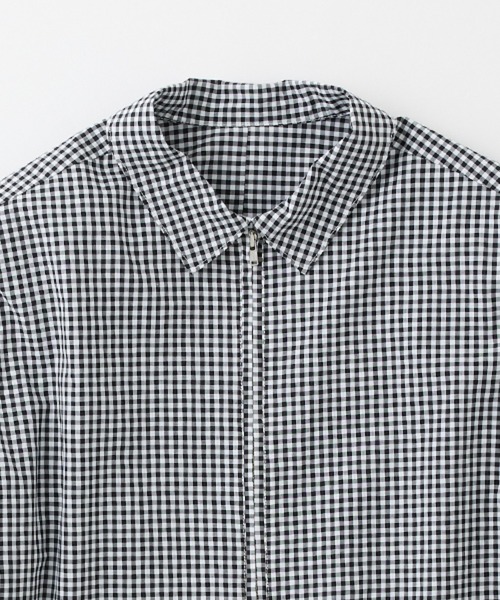 M TO R（ムウトアール）の「2WAY PADDED L/S GGM CHECK SHIRTS（シャツ/ブラウス・レディース・ブルー/ブラック・38/40/42）」の3枚目の写真