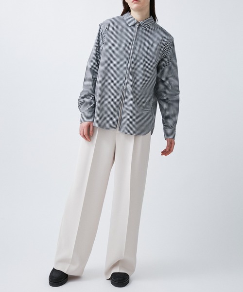 M TO R（ムウトアール）の「2WAY PADDED L/S GGM CHECK SHIRTS（シャツ/ブラウス・レディース・ブルー/ブラック・38/40/42）」の9枚目の写真