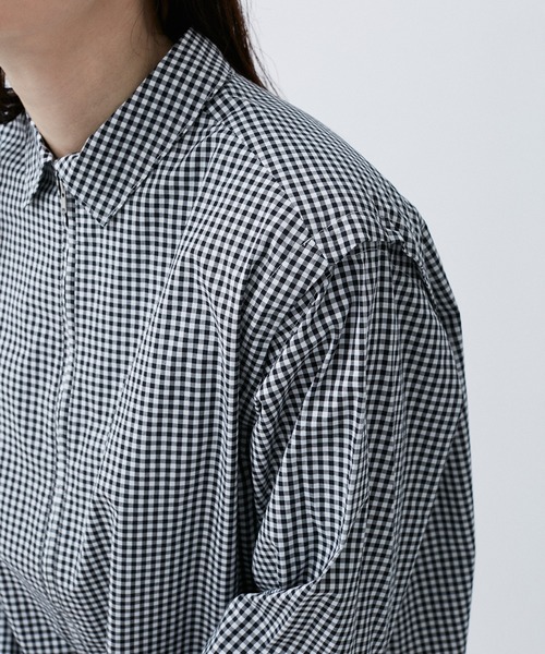 M TO R（ムウトアール）の「2WAY PADDED L/S GGM CHECK SHIRTS（シャツ/ブラウス・レディース・ブルー/ブラック・38/40/42）」の10枚目の写真
