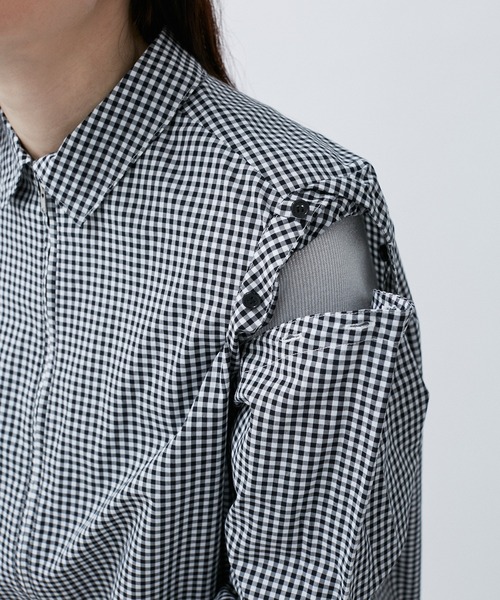 M TO R（ムウトアール）の「2WAY PADDED L/S GGM CHECK SHIRTS（シャツ/ブラウス・レディース・ブルー/ブラック・38/40/42）」の11枚目の写真