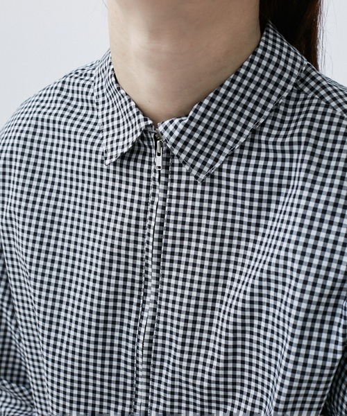 M TO R（ムウトアール）の「2WAY PADDED L/S GGM CHECK SHIRTS（シャツ/ブラウス・レディース・ブルー/ブラック・38/40/42）」の13枚目の写真