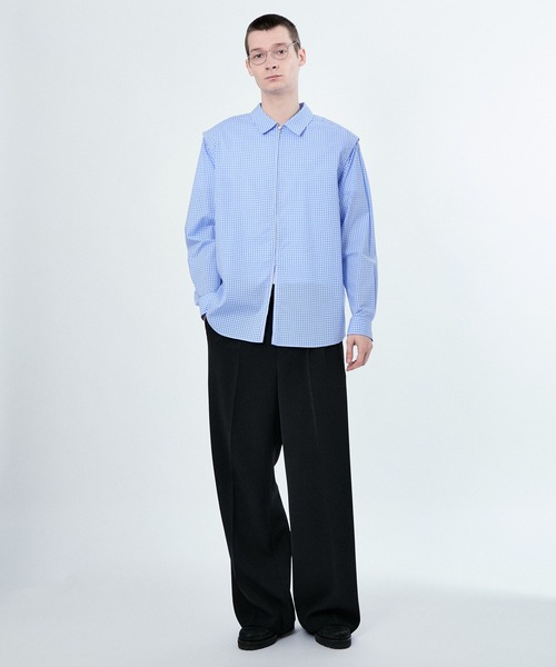 M TO R（ムウトアール）の「2WAY PADDED L/S GGM CHECK SHIRTS（シャツ/ブラウス・レディース・ブルー/ブラック・38/40/42）」の16枚目の写真