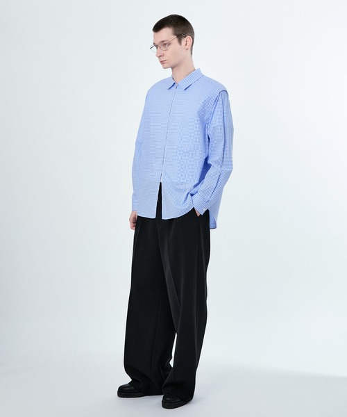 M TO R（ムウトアール）の「2WAY PADDED L/S GGM CHECK SHIRTS（シャツ/ブラウス・レディース・ブルー/ブラック・38/40/42）」の17枚目の写真